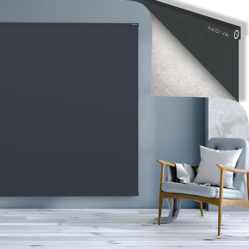 RIO Dekoratif Alüminyum Radyatör 1900x3004 Koyu Antrasit