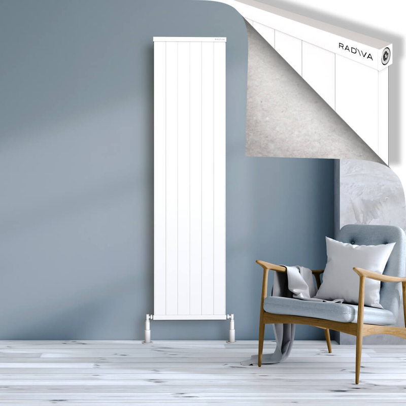 RIO Dekoratif Alüminyum Radyatör 1900x604 Beyaz