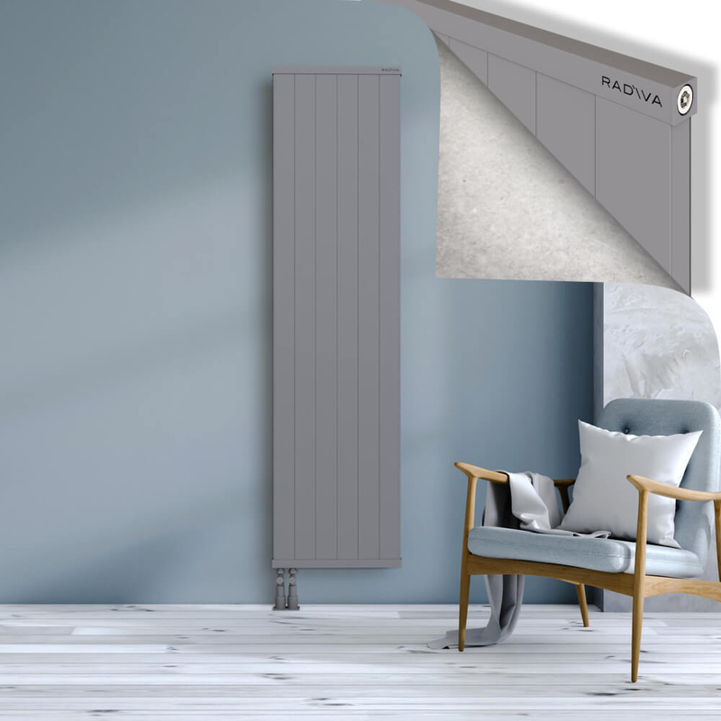 RIO Dekoratif Alüminyum Radyatör 1900x604 Gri