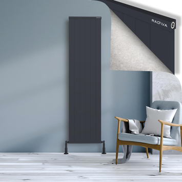 Radiva - Rio Dekoratif Alüminyum Radyatör 1900x604 Koyu Antrasit