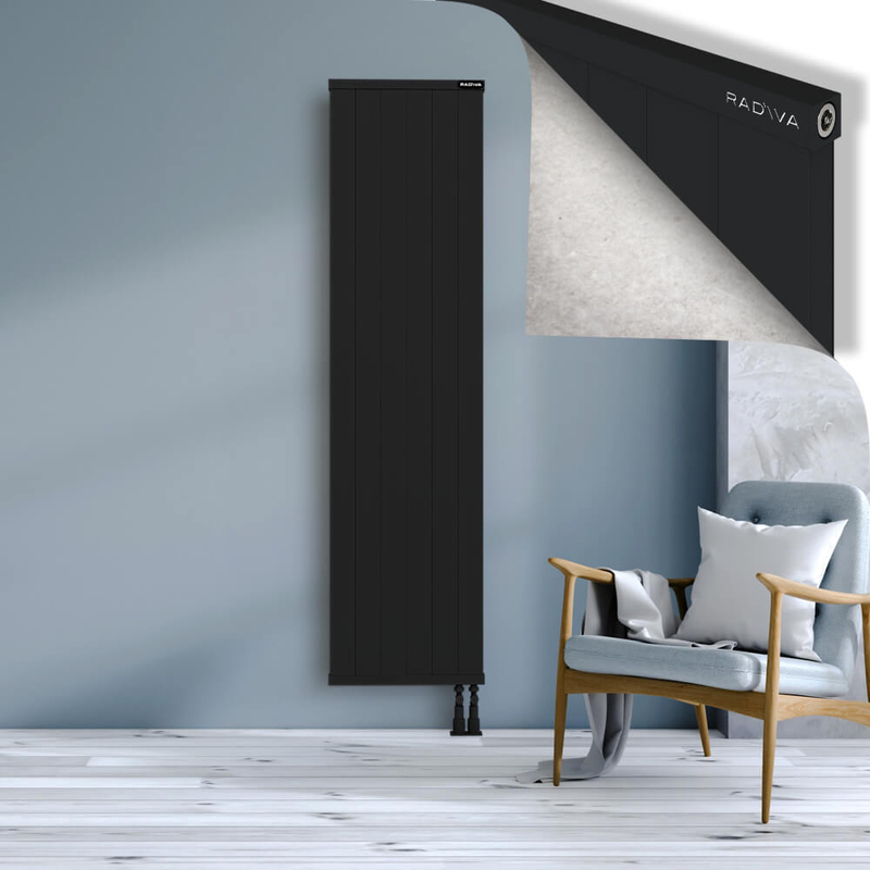 RIO Dekoratif Alüminyum Radyatör 1900x604 Siyah