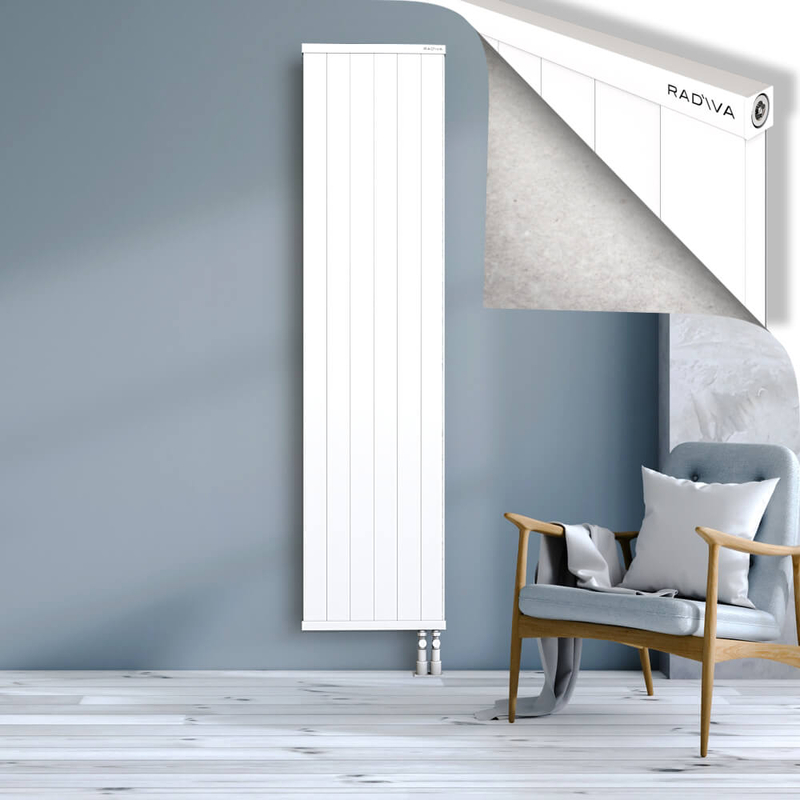RIO Dekoratif Alüminyum Radyatör 2000x604 Beyaz