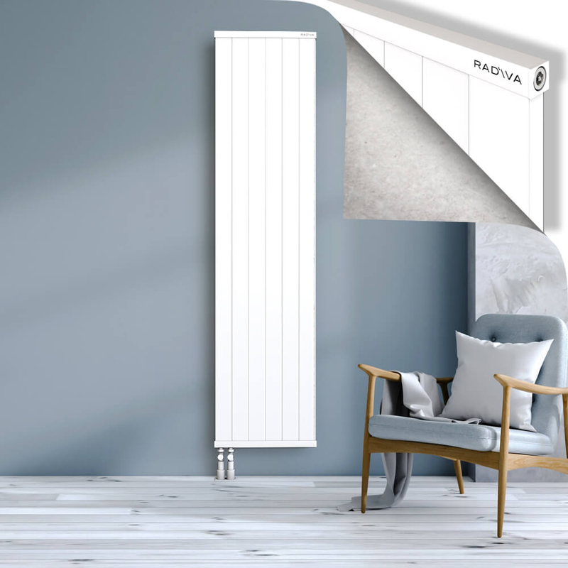 RIO Dekoratif Alüminyum Radyatör 2000x604 Beyaz
