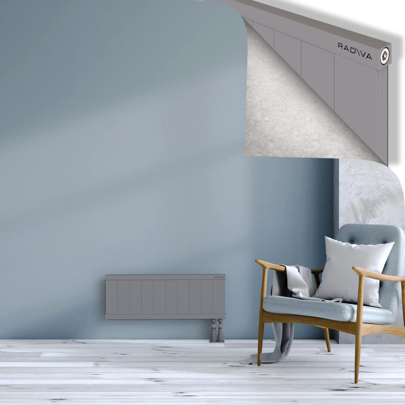 RIO Dekoratif Alüminyum Radyatör 300x1004 Gri