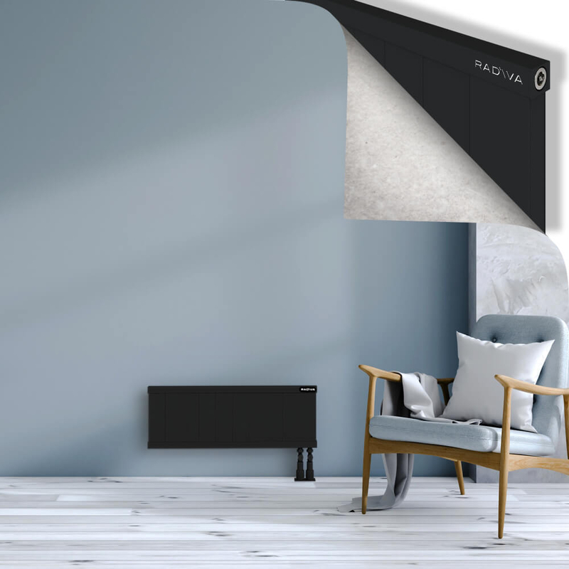 RIO Dekoratif Alüminyum Radyatör 300x1004 Siyah