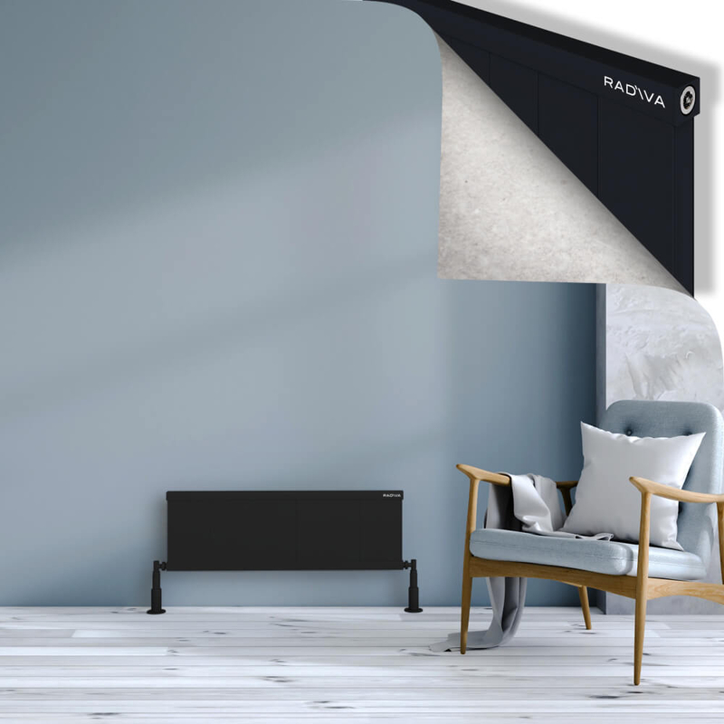 RIO Dekoratif Alüminyum Radyatör 300x1104 Siyah