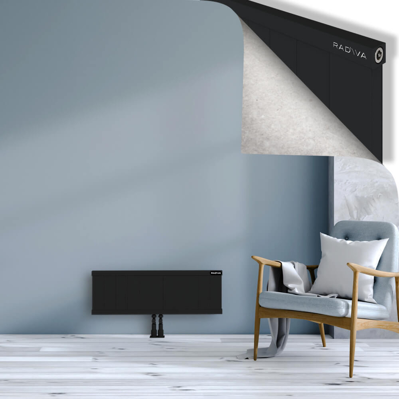 RIO Dekoratif Alüminyum Radyatör 300x1104 Siyah