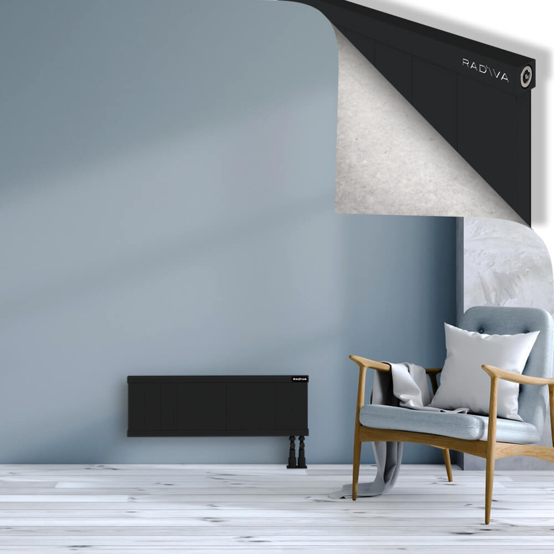 RIO Dekoratif Alüminyum Radyatör 300x1104 Siyah