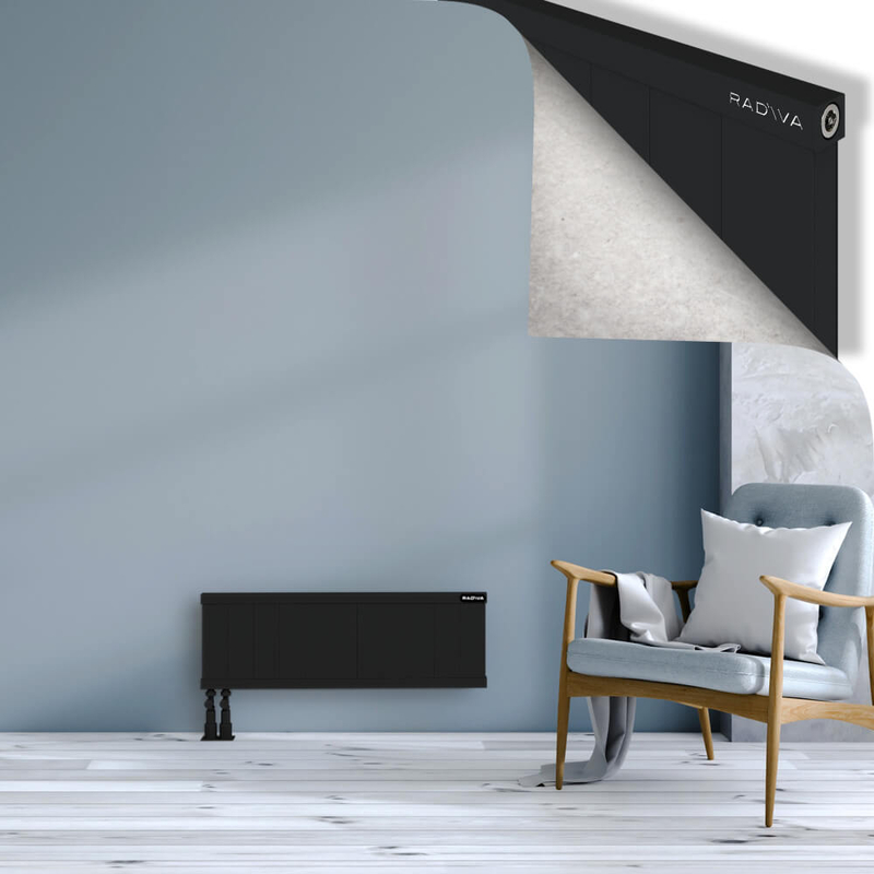 RIO Dekoratif Alüminyum Radyatör 300x1104 Siyah