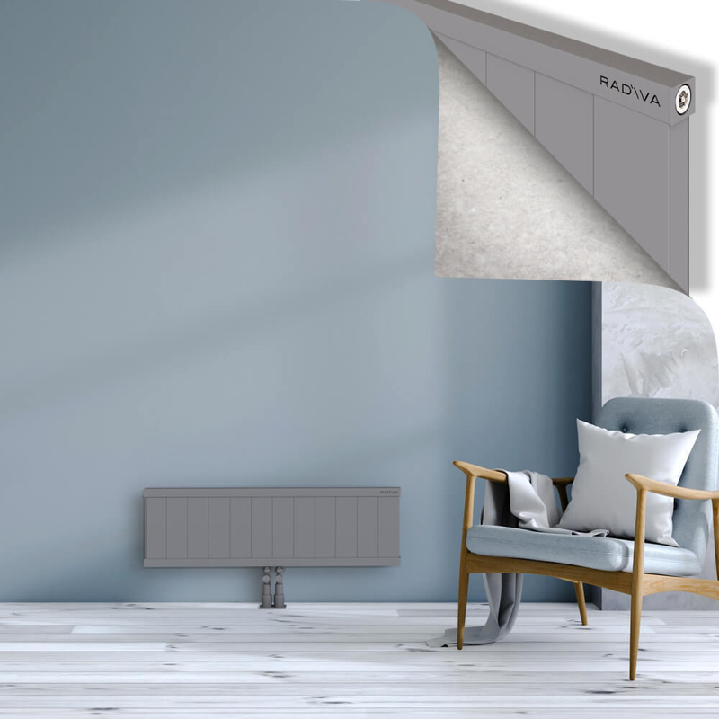 RIO Dekoratif Alüminyum Radyatör 300x1204 Gri