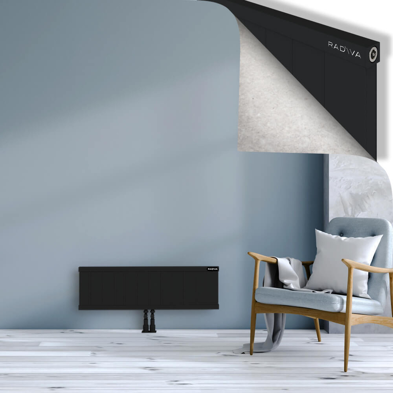 RIO Dekoratif Alüminyum Radyatör 300x1204 Siyah