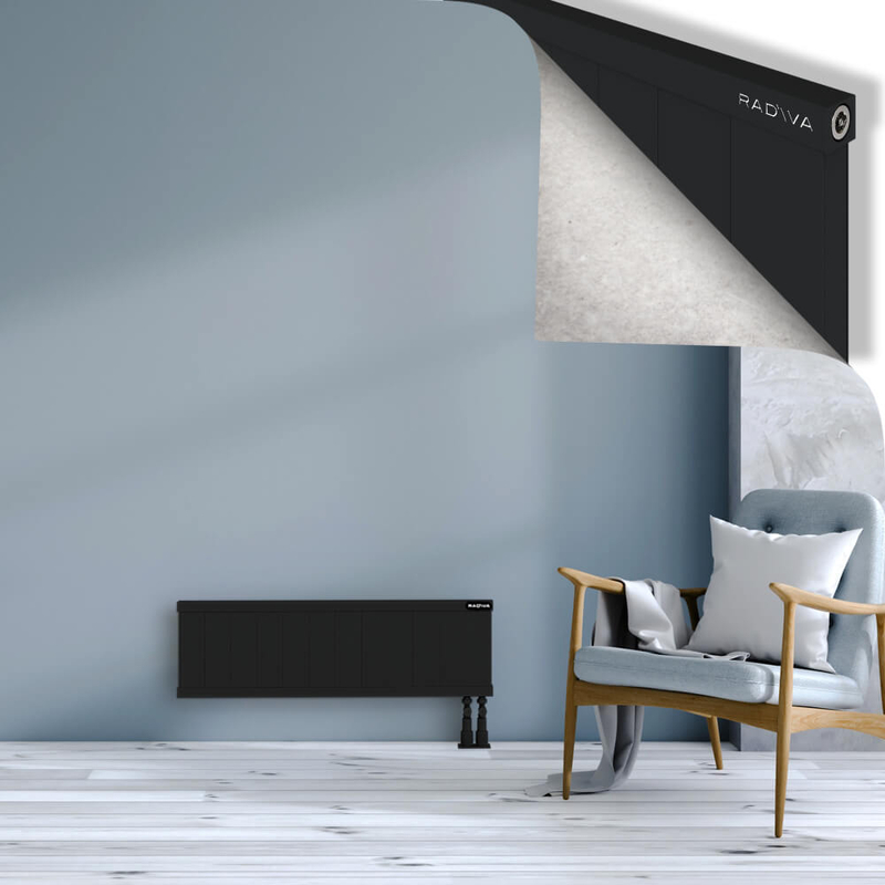 RIO Dekoratif Alüminyum Radyatör 300x1204 Siyah