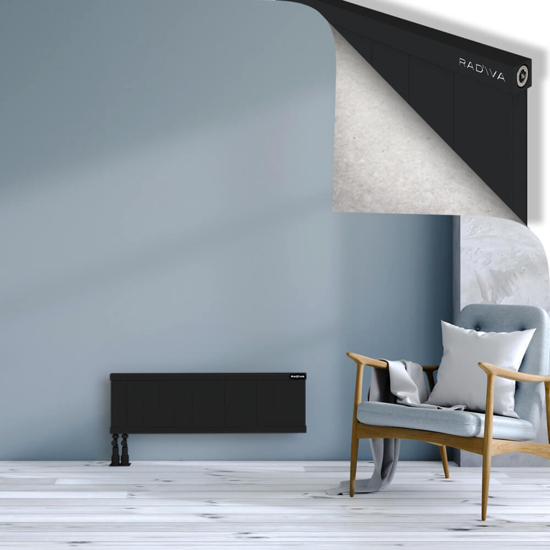RIO Dekoratif Alüminyum Radyatör 300x1204 Siyah