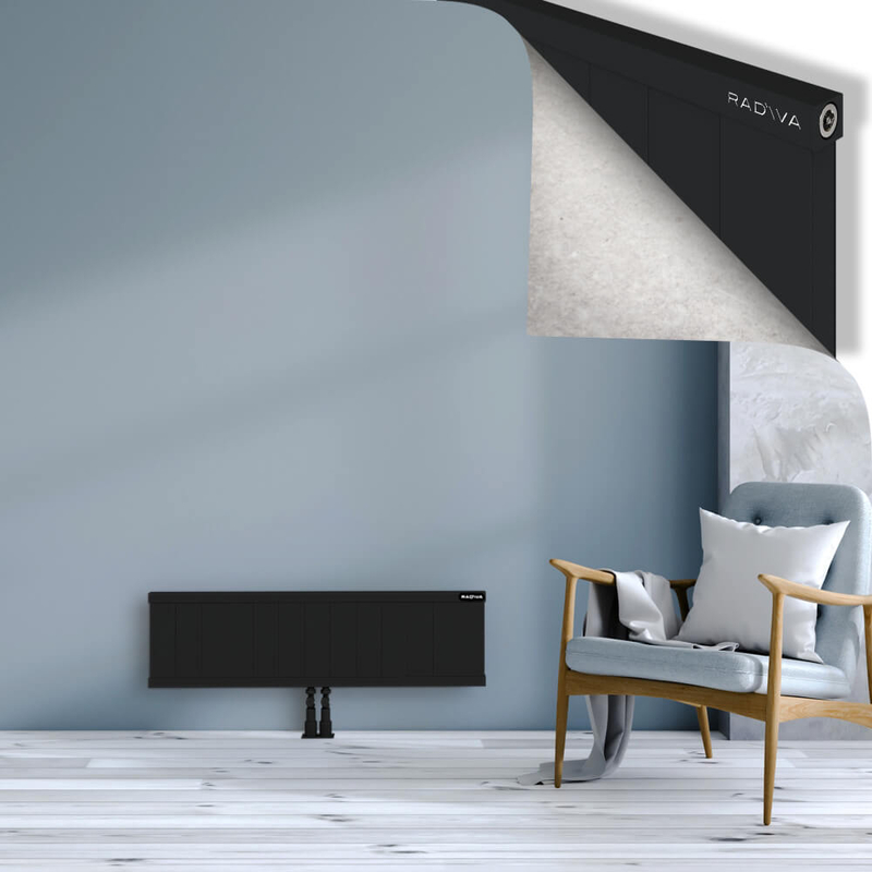 RIO Dekoratif Alüminyum Radyatör 300x1304 Siyah