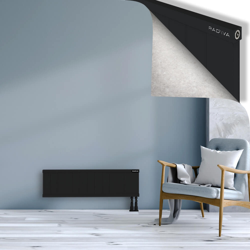 RIO Dekoratif Alüminyum Radyatör 300x1304 Siyah