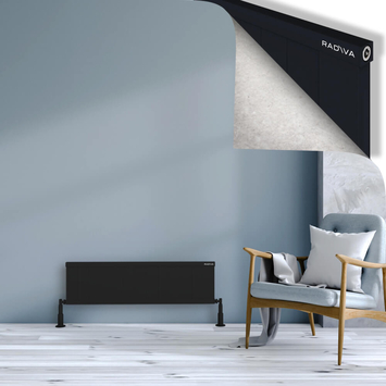 Radiva - Rio Dekoratif Alüminyum Radyatör 300x1304 Siyah