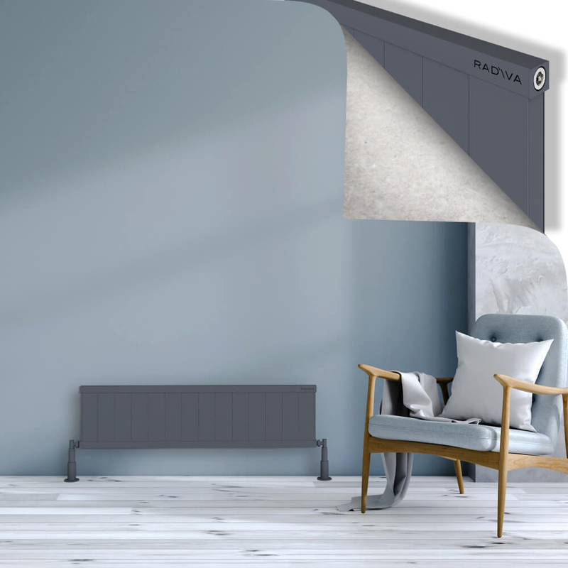 RIO Dekoratif Alüminyum Radyatör 300x1404 Antrasit