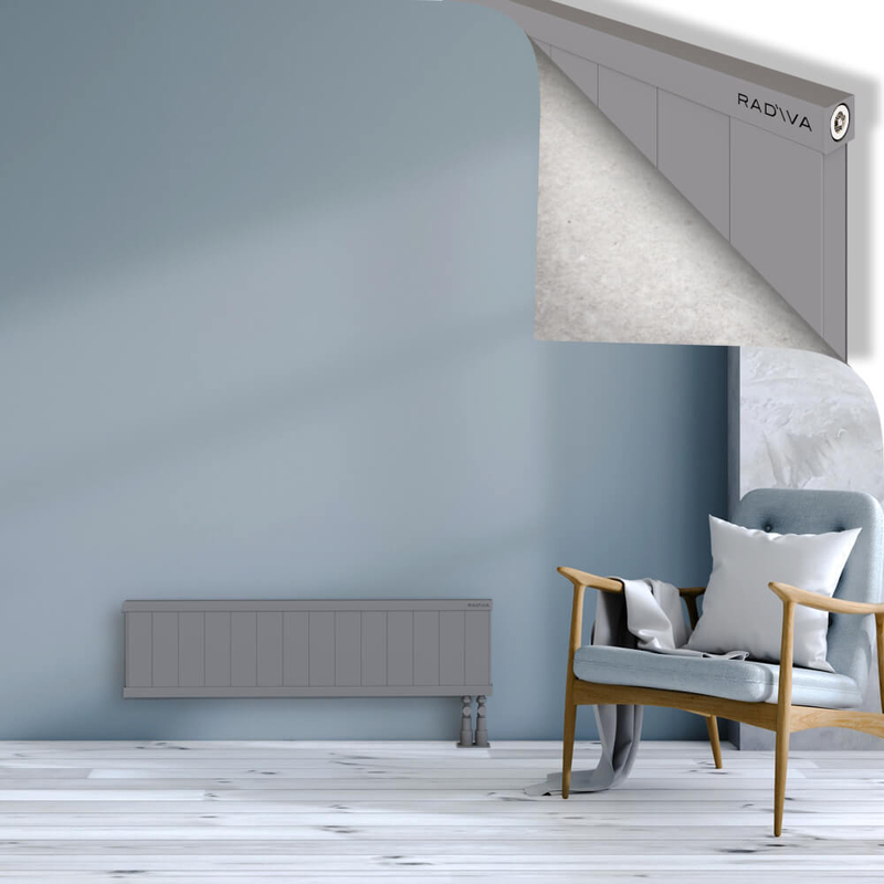 RIO Dekoratif Alüminyum Radyatör 300x1404 Gri
