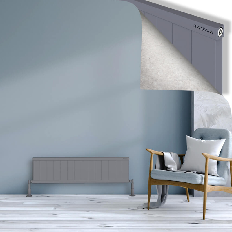 RIO Dekoratif Alüminyum Radyatör 300x1404 Gri