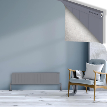Radiva - Rio Dekoratif Alüminyum Radyatör 300x1504 Gri
