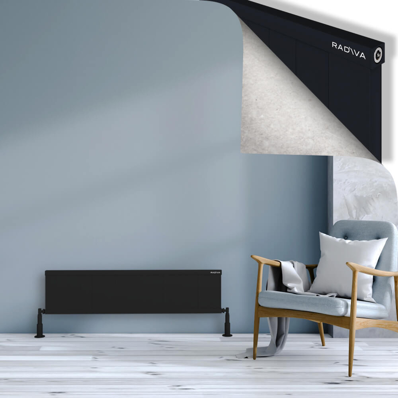RIO Dekoratif Alüminyum Radyatör 300x1504 Siyah