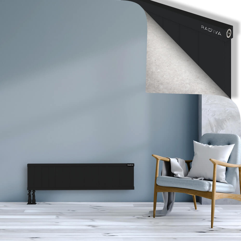 RIO Dekoratif Alüminyum Radyatör 300x1504 Siyah