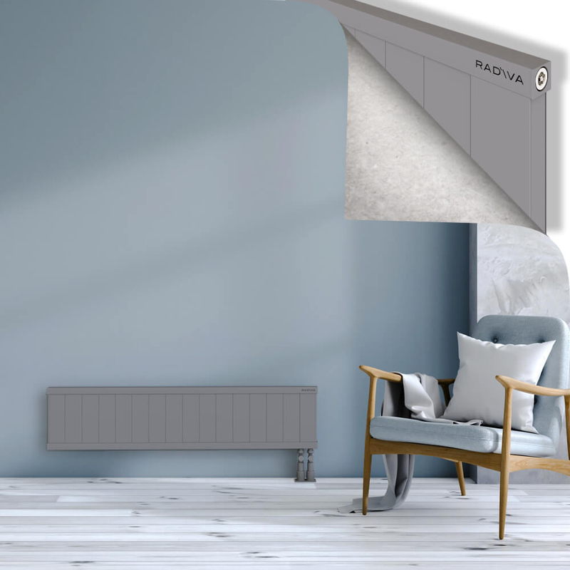 RIO Dekoratif Alüminyum Radyatör 300x1604 Gri