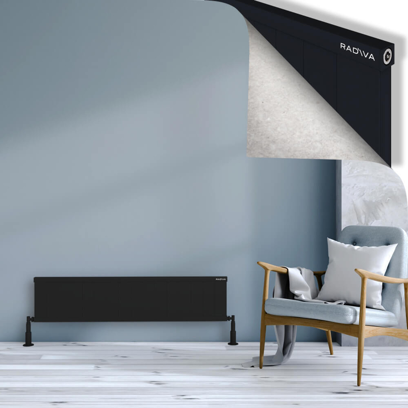 RIO Dekoratif Alüminyum Radyatör 300x1604 Siyah
