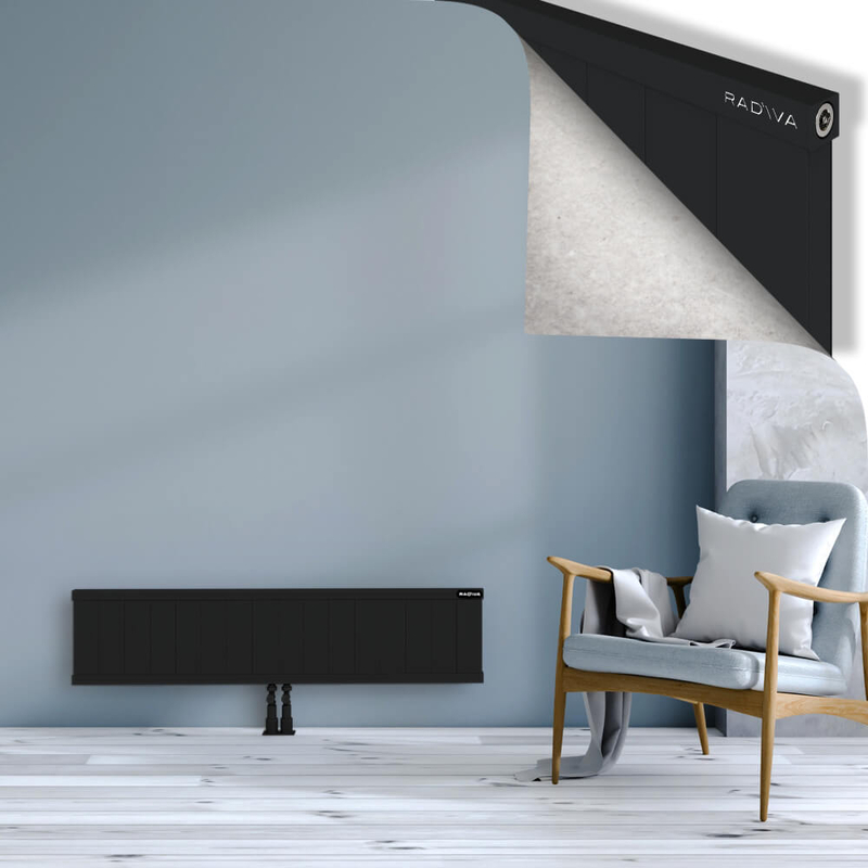 RIO Dekoratif Alüminyum Radyatör 300x1604 Siyah