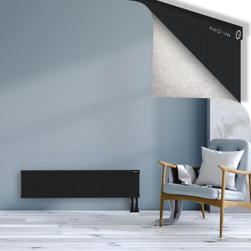 RIO Dekoratif Alüminyum Radyatör 300x1604 Siyah