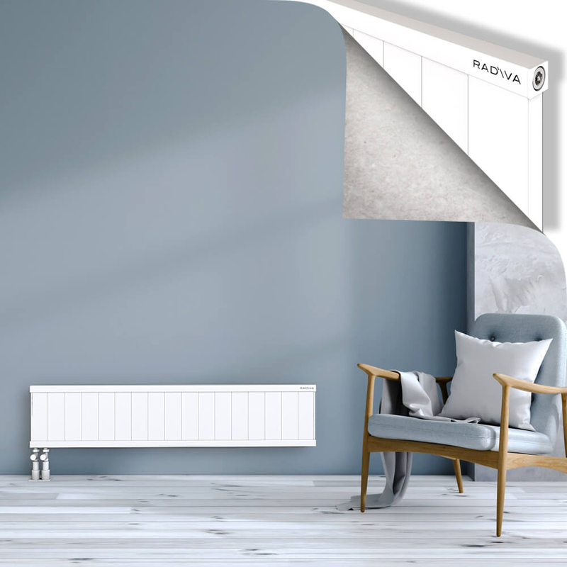 RIO Dekoratif Alüminyum Radyatör 300x1704 Beyaz