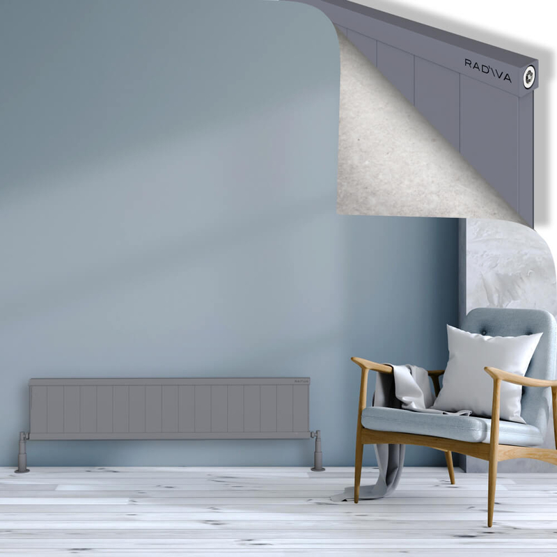 RIO Dekoratif Alüminyum Radyatör 300x1704 Gri