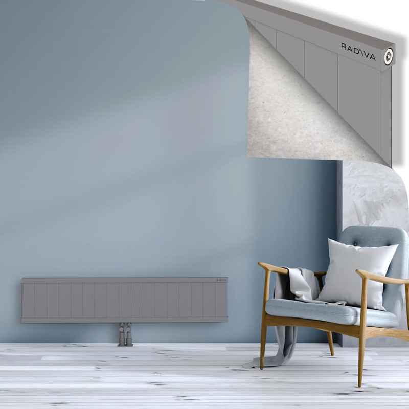 RIO Dekoratif Alüminyum Radyatör 300x1704 Gri