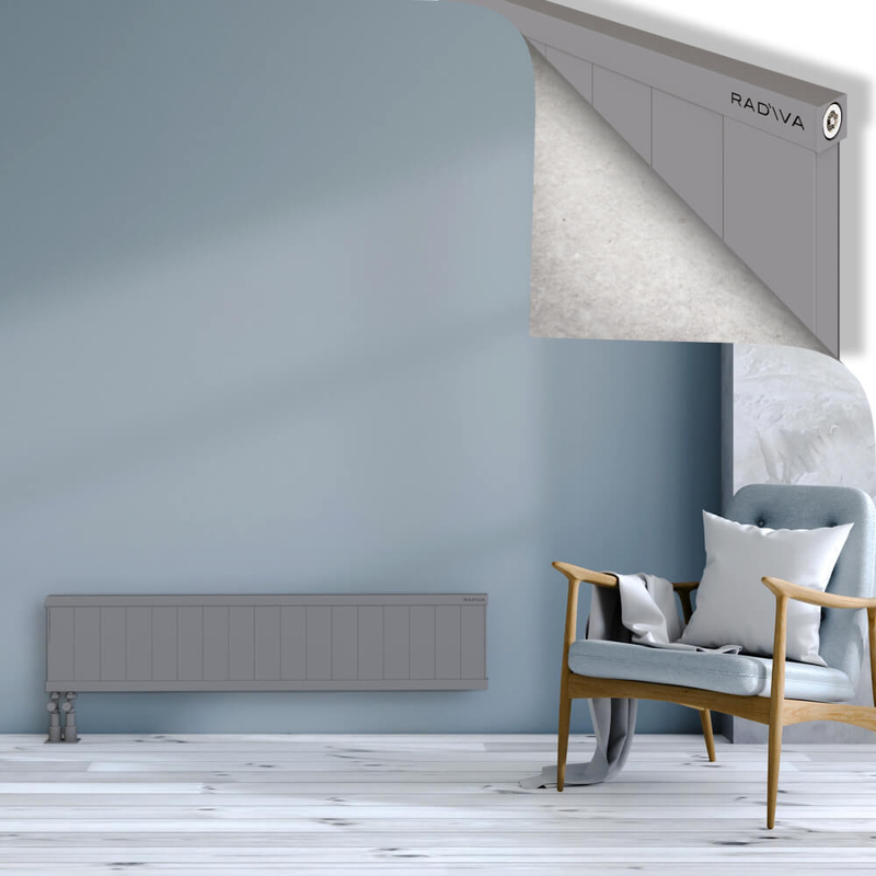 RIO Dekoratif Alüminyum Radyatör 300x1704 Gri