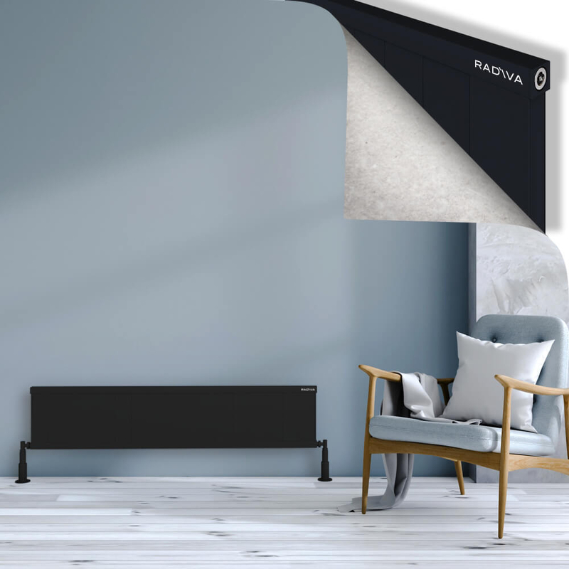 RIO Dekoratif Alüminyum Radyatör 300x1704 Siyah