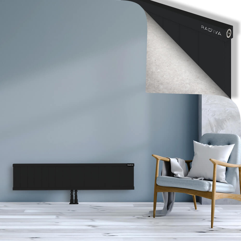 RIO Dekoratif Alüminyum Radyatör 300x1704 Siyah