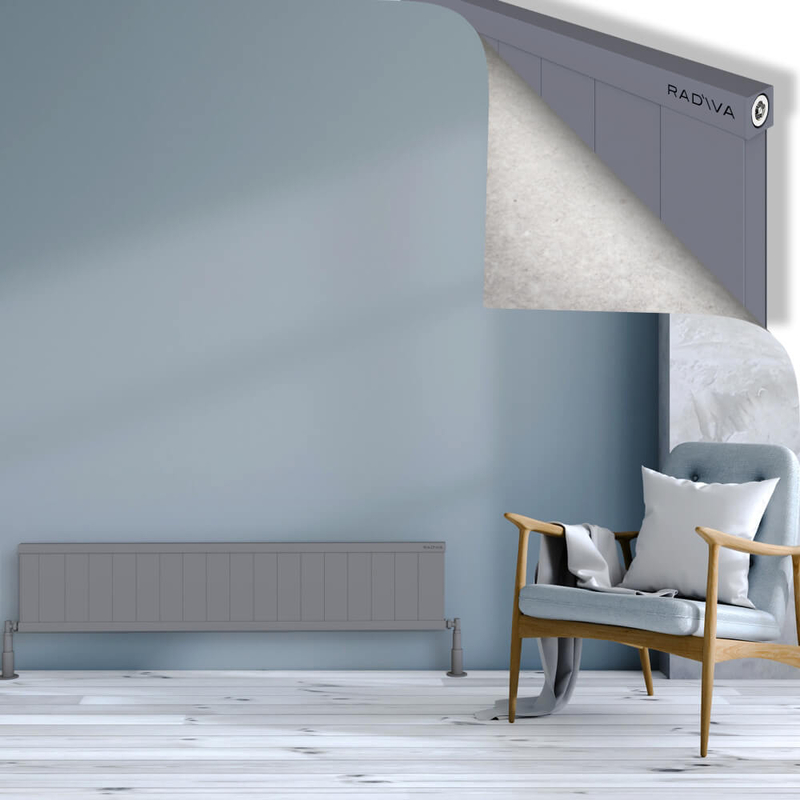 RIO Dekoratif Alüminyum Radyatör 300x1804 Gri