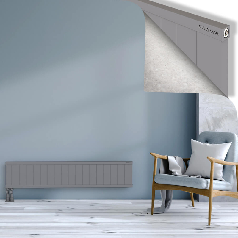 RIO Dekoratif Alüminyum Radyatör 300x1804 Gri