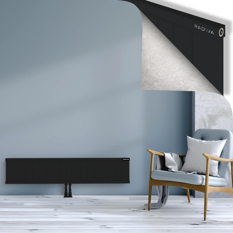 RIO Dekoratif Alüminyum Radyatör 300x1804 Siyah