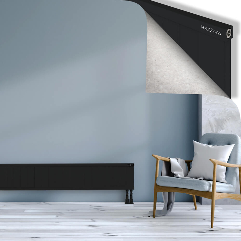 RIO Dekoratif Alüminyum Radyatör 300x2204 Siyah