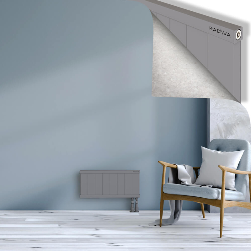 RIO Dekoratif Alüminyum Radyatör 300x804 Gri