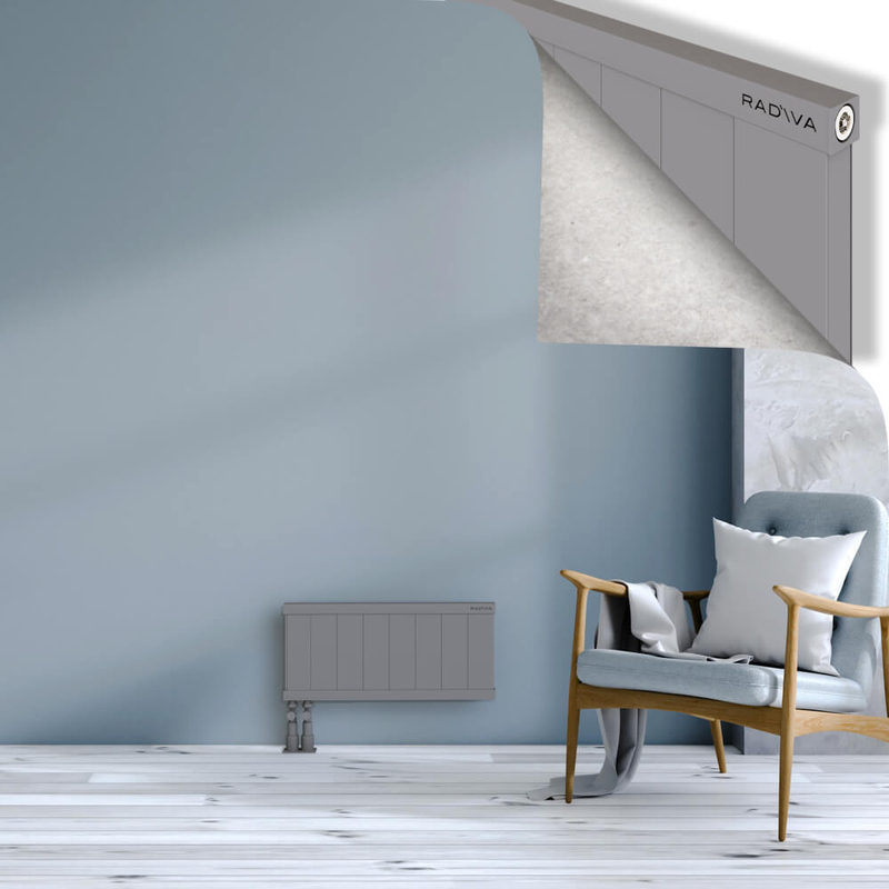 RIO Dekoratif Alüminyum Radyatör 300x804 Gri