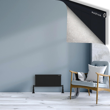 Radiva - Rio Dekoratif Alüminyum Radyatör 300x804 Siyah