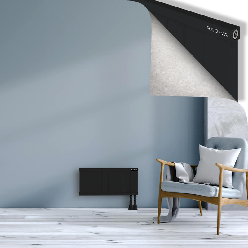 RIO Dekoratif Alüminyum Radyatör 300x804 Siyah