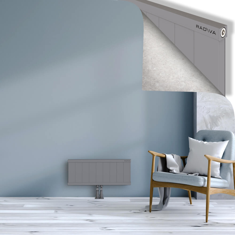 RIO Dekoratif Alüminyum Radyatör 300x904 Gri