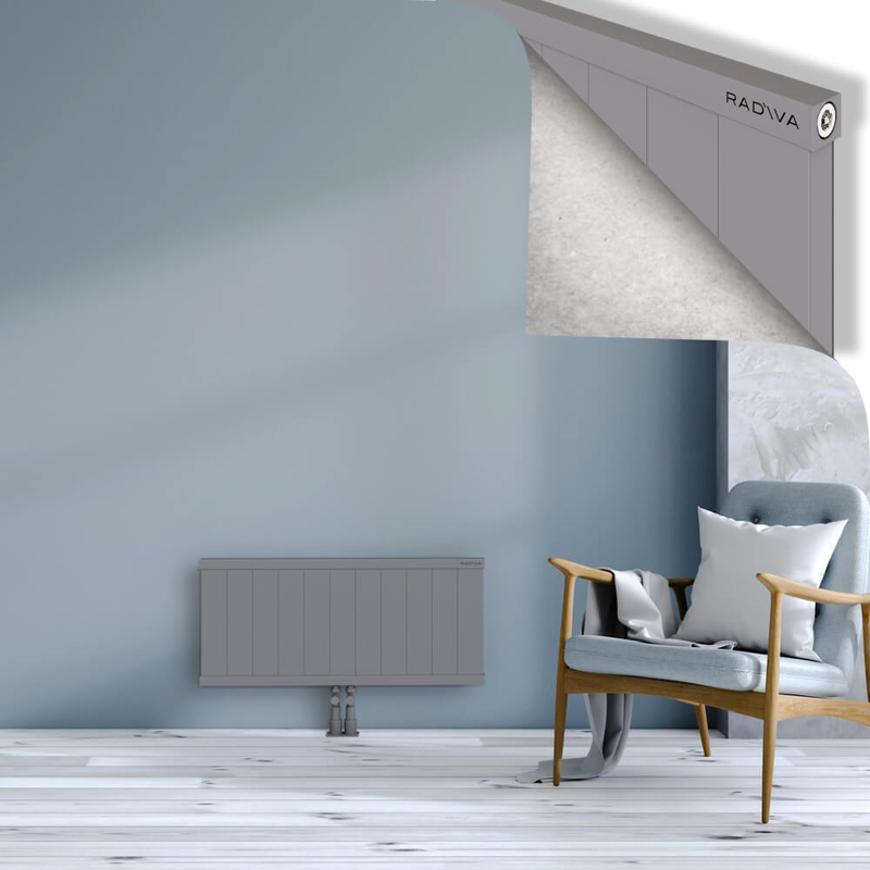 RIO Dekoratif Alüminyum Radyatör 400x1104 Gri