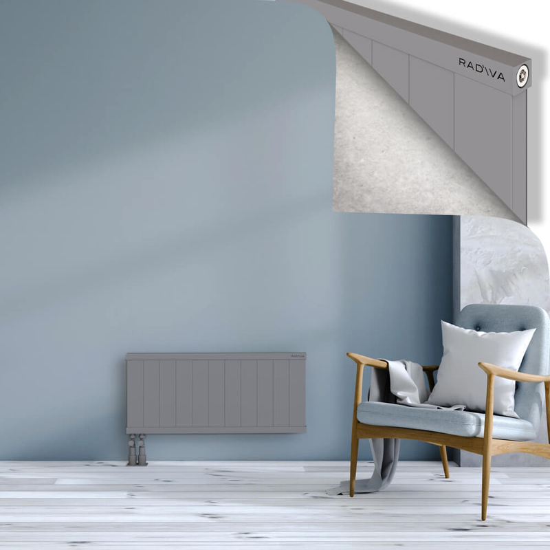 RIO Dekoratif Alüminyum Radyatör 400x1104 Gri