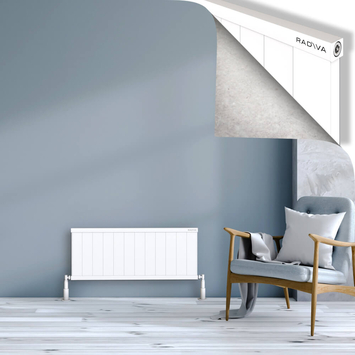 Radiva - Rio Dekoratif Alüminyum Radyatör 400x1204 Beyaz