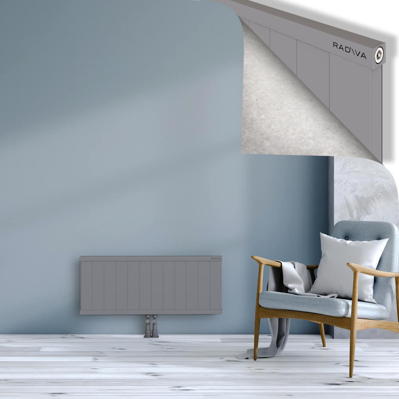 RIO Dekoratif Alüminyum Radyatör 400x1204 Gri