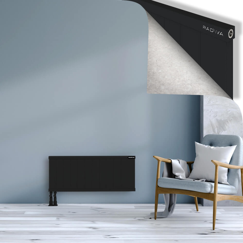 RIO Dekoratif Alüminyum Radyatör 400x1204 Siyah